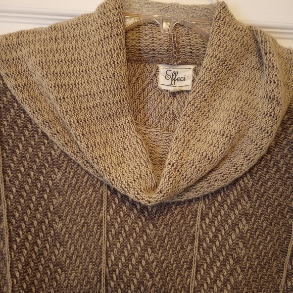 Effeci tan brown cowl neck sweater. XL - Picture 2 of 9